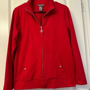 Koret Size Small Red Long Sleeve Casual Zip  up Jacket